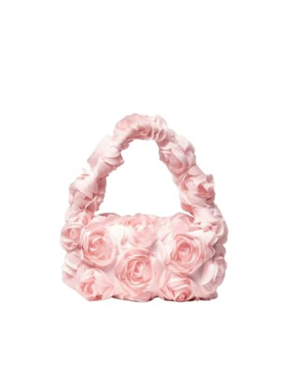 3D Flower Clutch Evening Purse Top Handle Bag Floral